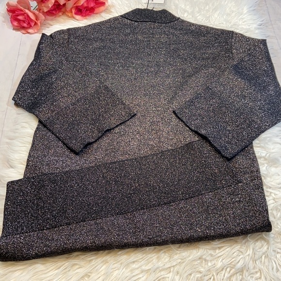 NWT Cooper St Metallic Shimmer Mockneck Alice Knit Dress sz S - Picture 9 of 9